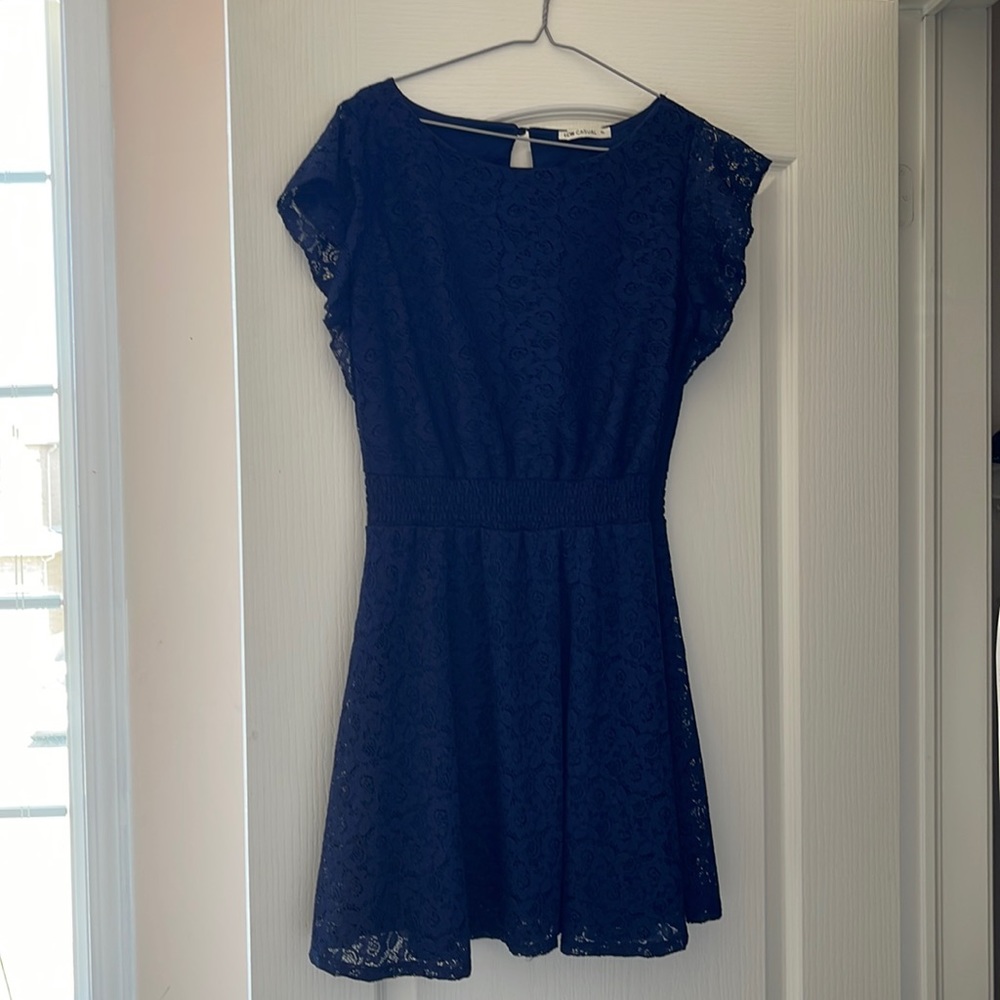 Dark blue dress